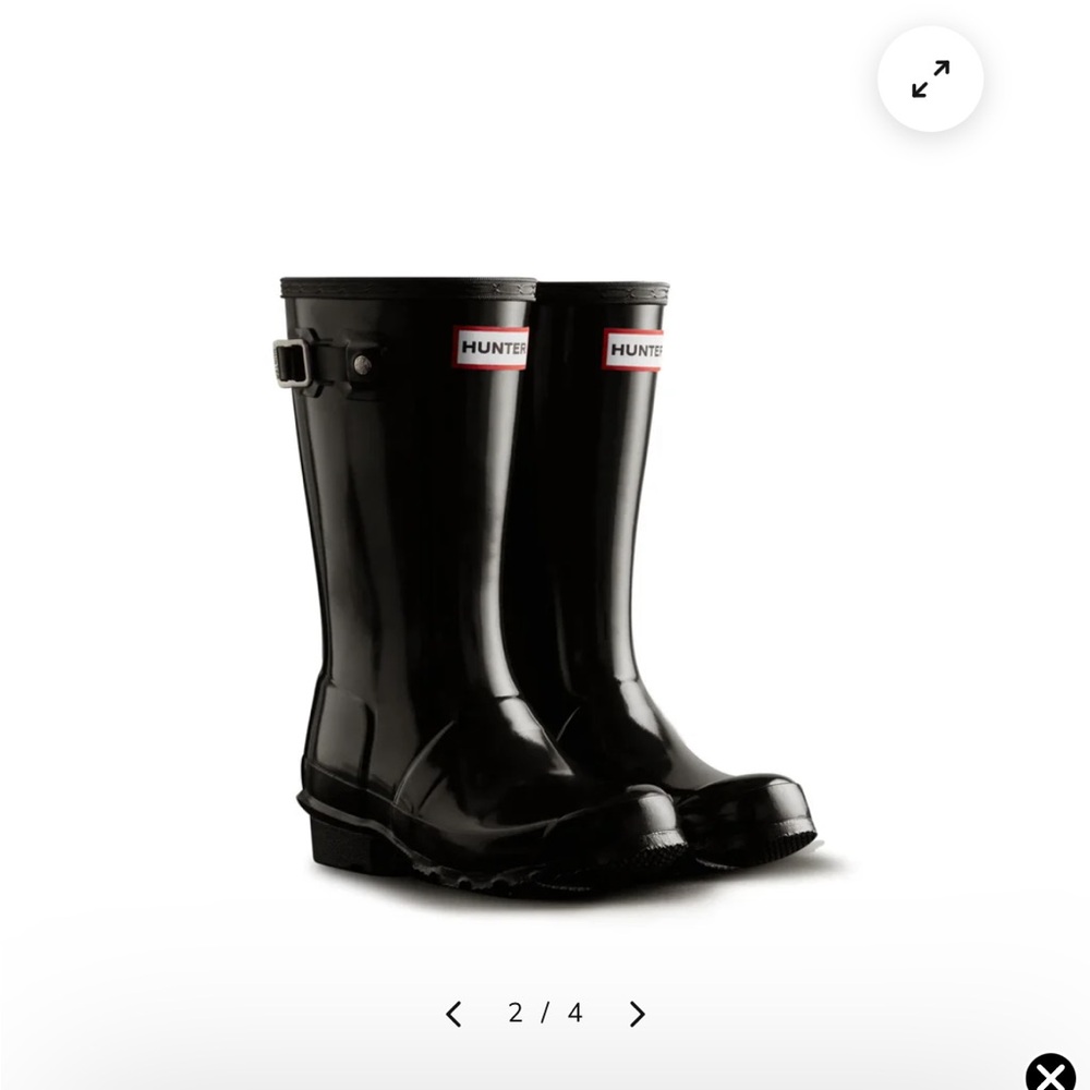 NEW Hunter Glossy Black Waterproof Boots